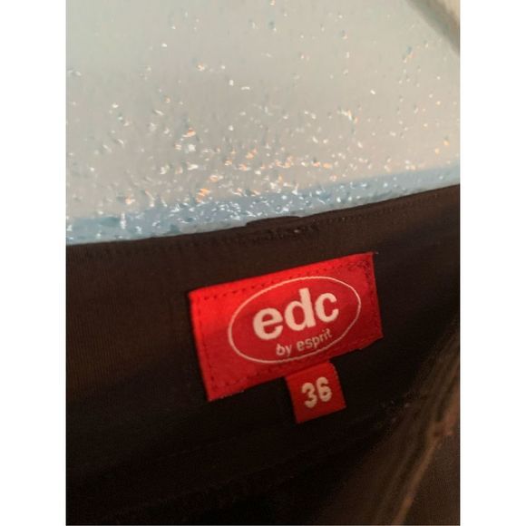 Vintage EDC by Esprit Black Pants with Red Velvet Tassel Bottoms - Picture 4 of 4